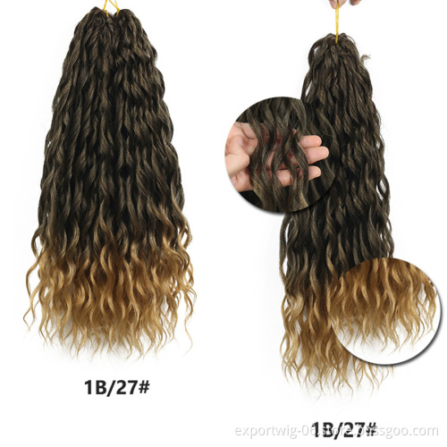 Synthetic Crochet Braids Afro Curls Yaki Kinky Braiding Hair For Extensions Afro Hair Soft Braids Ombre Loose Wave Hair